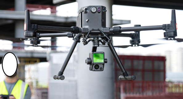 DJI M300 Drone carrying Riegl LiDAR System